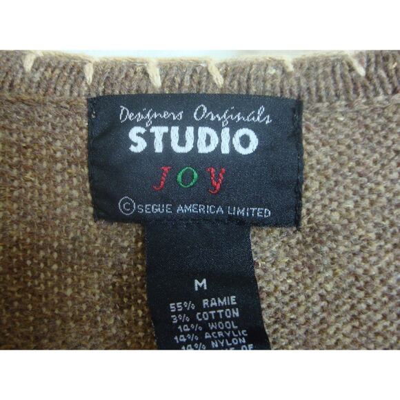 Designer Originals Christmas VEST Sleeveless Sweater USA Theme SZ L Santa Angels - Picture 6 of 6